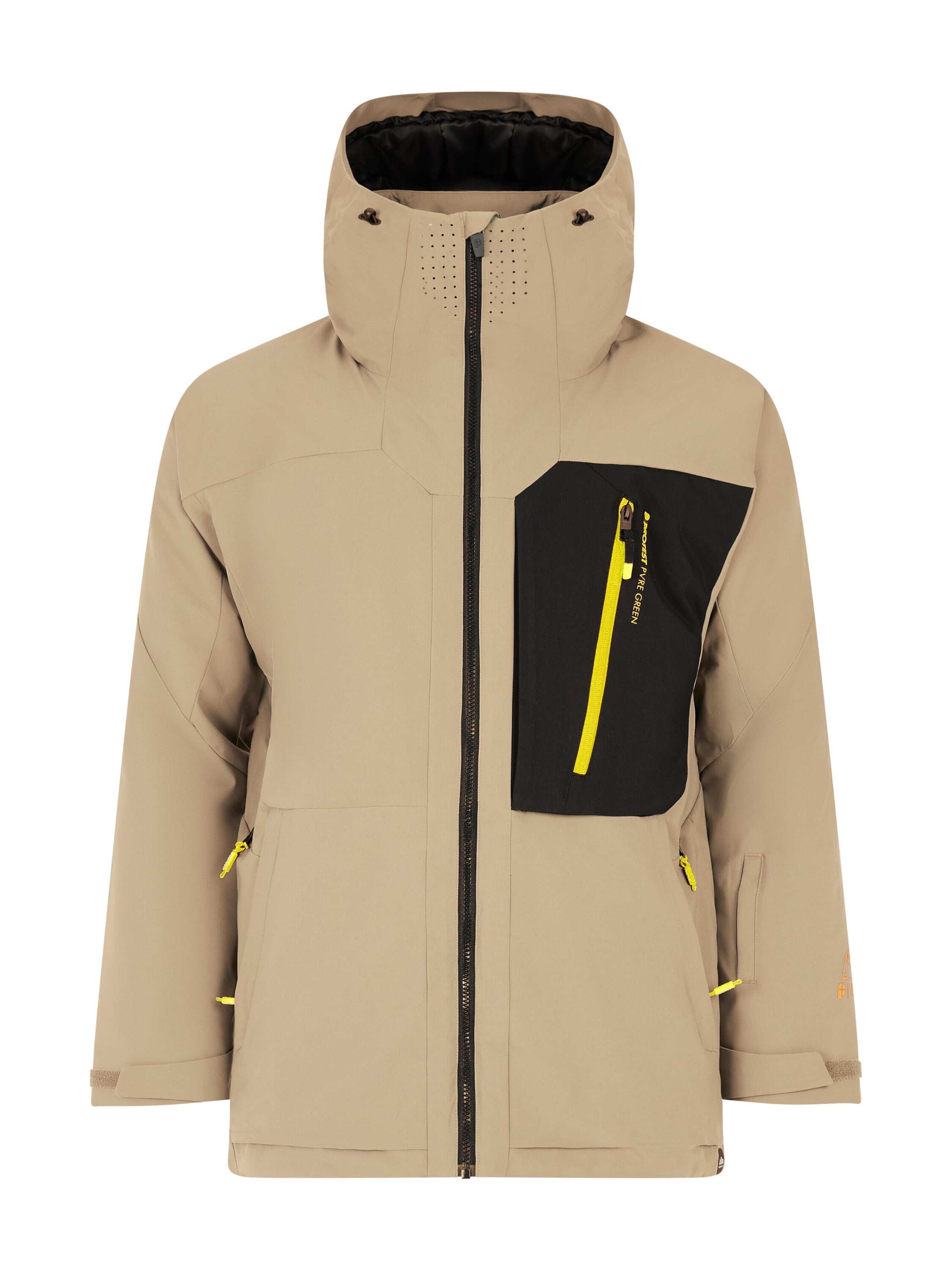 PROTEST Sportjacke 'PRTWest'‌‌‌‌‌‌ in Braun: Vorderseite