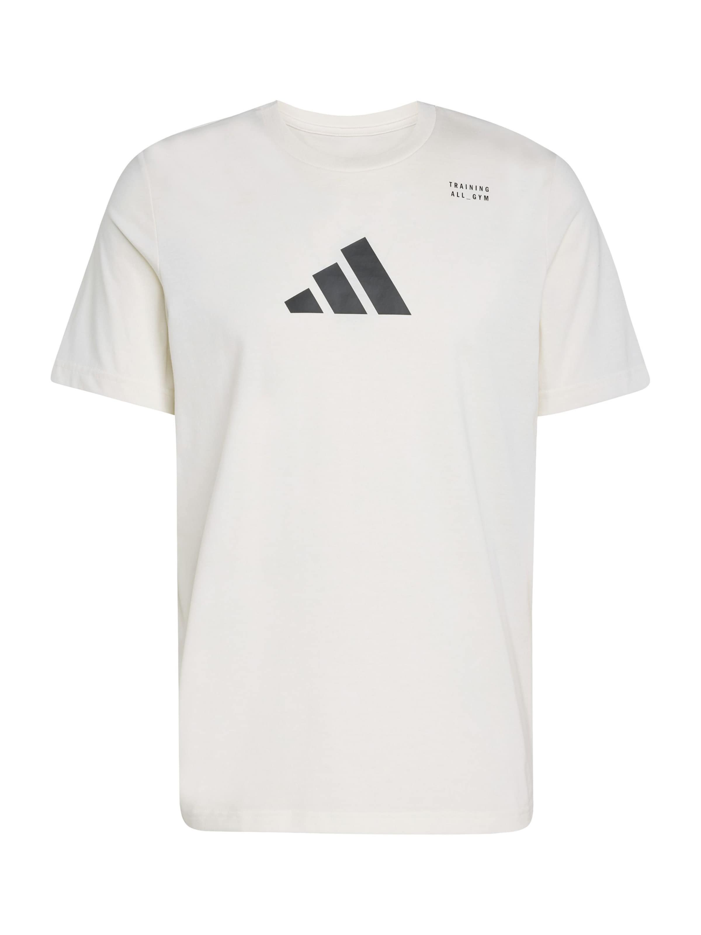 balts ADIDAS PERFORMANCE Sporta krekls: no priekšpuses