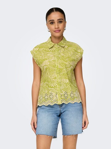 ONLY - Blusa en verde: frente
