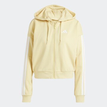 ADIDAS SPORTSWEAR Sports sweat jacket 'Essentials' in Yellow: front