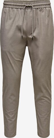 Effilé Pantalon 'Linus' Only & Sons en gris : devant