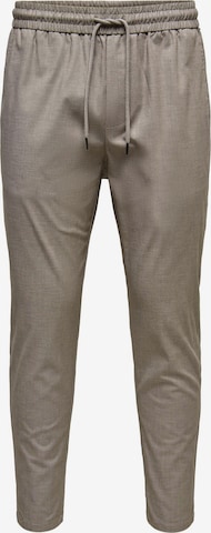 Pantaloni 'Linus' di Only & Sons in grigio: frontale