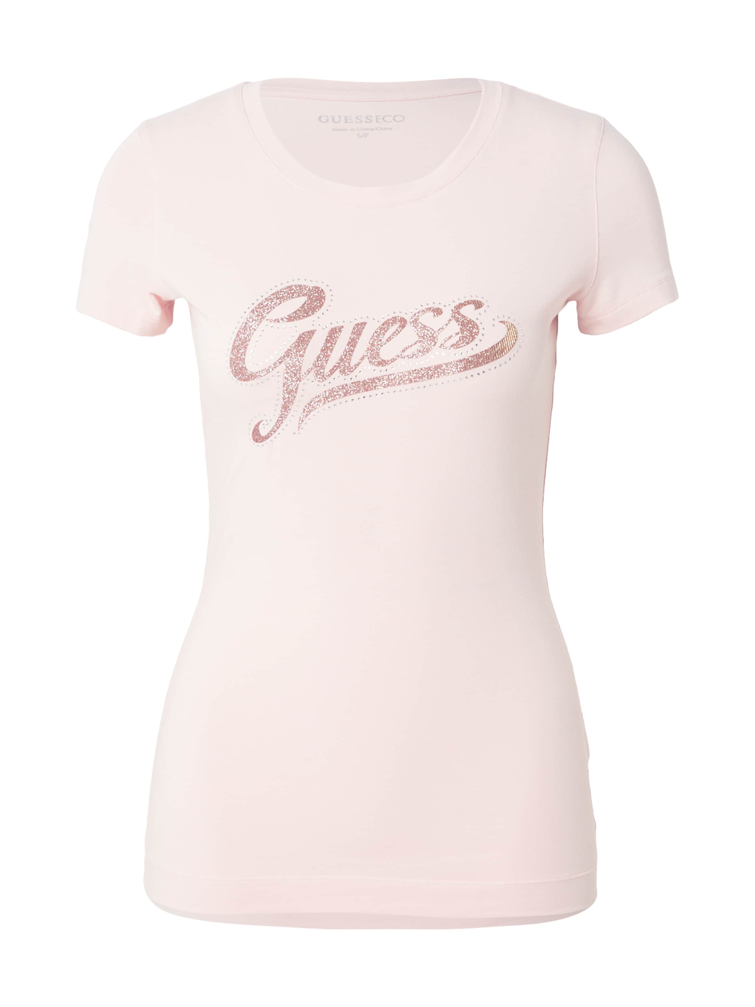 GUESS Футболка в Ярко-розовый: спереди