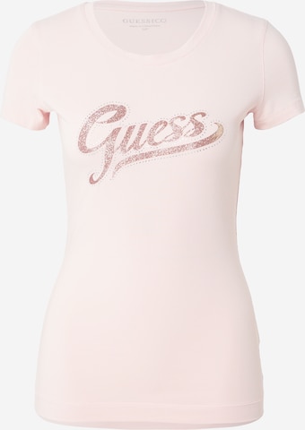 GUESS Футболка в Ярко-розовый: спереди