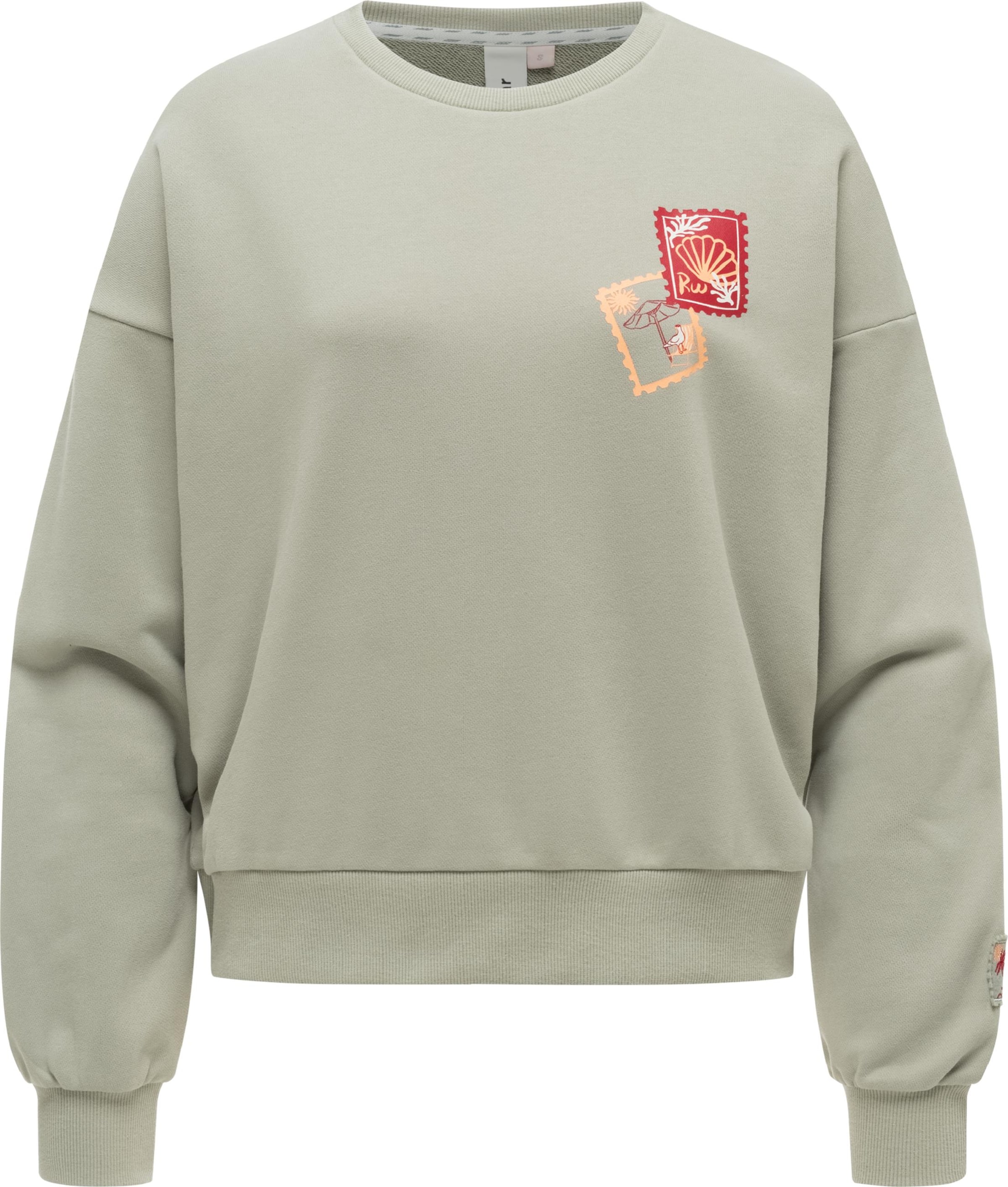 Sweat-shirt 'Wuss' Ragwear en vert : devant