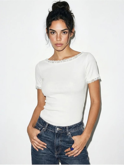Bianco Lucci Shirt in S in weiß, Produktansicht