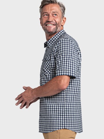 Schöffel Regular fit Athletic button up shirt 'Trattberg' in Grey