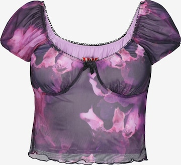 myMo ROCKS - Blusa em roxo: frente