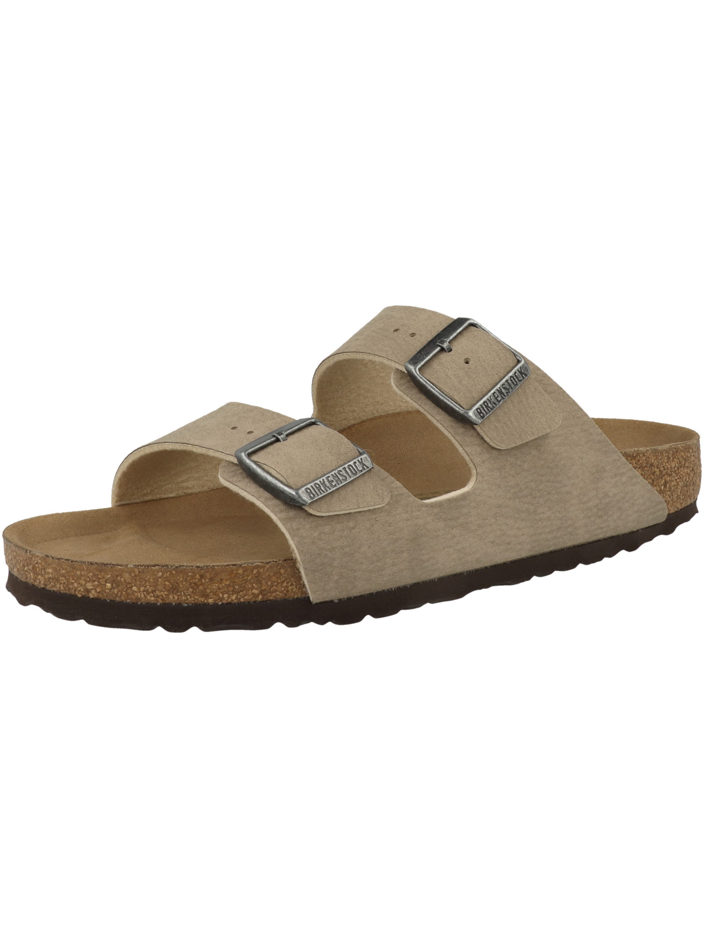BIRKENSTOCK Pantolette in Grau: Vorderseite