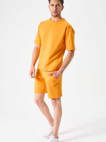 LOUIS LECLER Regular Pants 'Otto' in Yellow