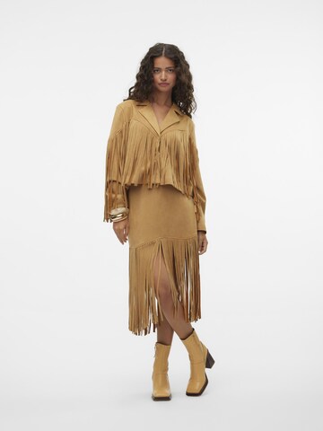 SOMETHINGNEW Skirt in Brown