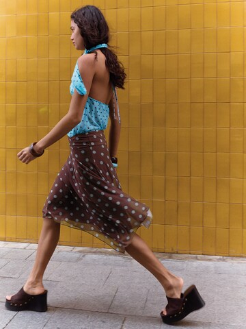Bershka Skirt in Brown