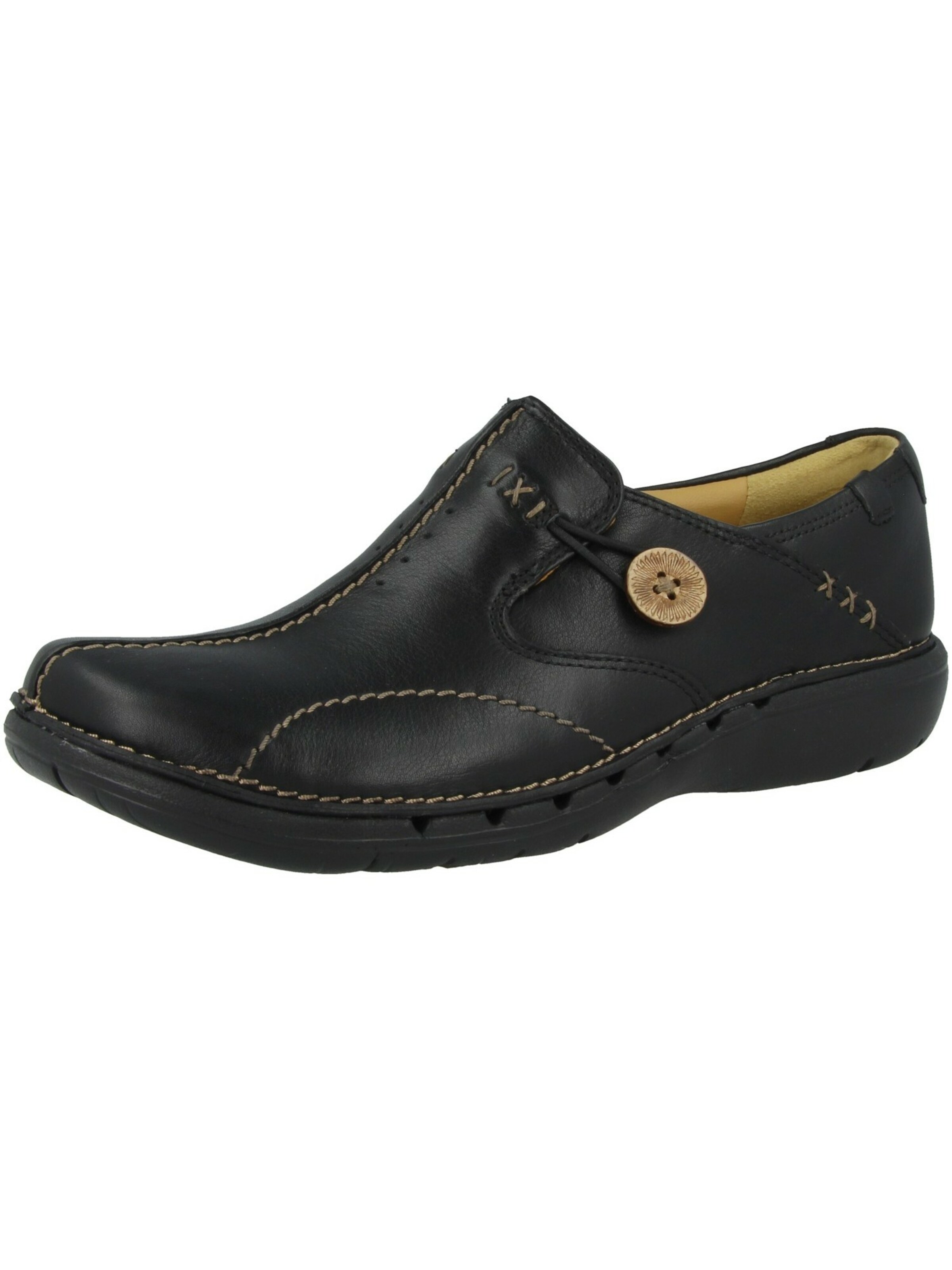 CLARKS Slipper in Schwarz: Vorderseite
