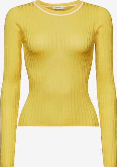 ESPRIT Pullover in gelb / weiß, Produktansicht
