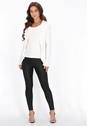 Cardigan faina en blanc