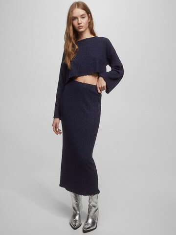 Jupe Pull&Bear en bleu : devant