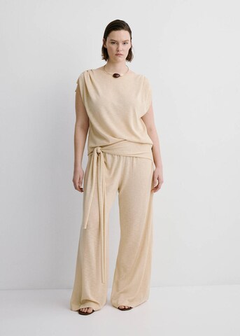 MANGO Regular Hose 'Ventura' in Beige: Vorderseite