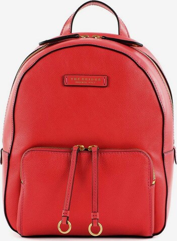 The Bridge Backpack in Red: front