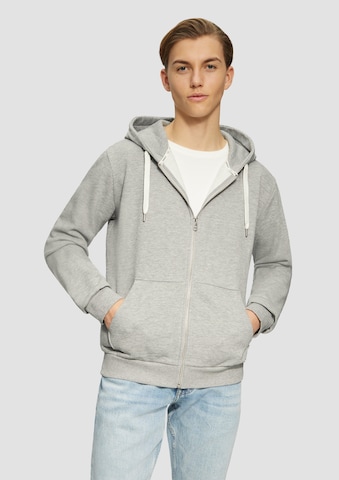 QS Sweatjacke in Grau: Vorderseite