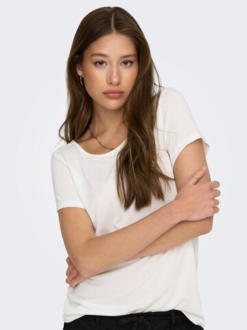 T-shirt 'FREE LIFE' ONLY en blanc