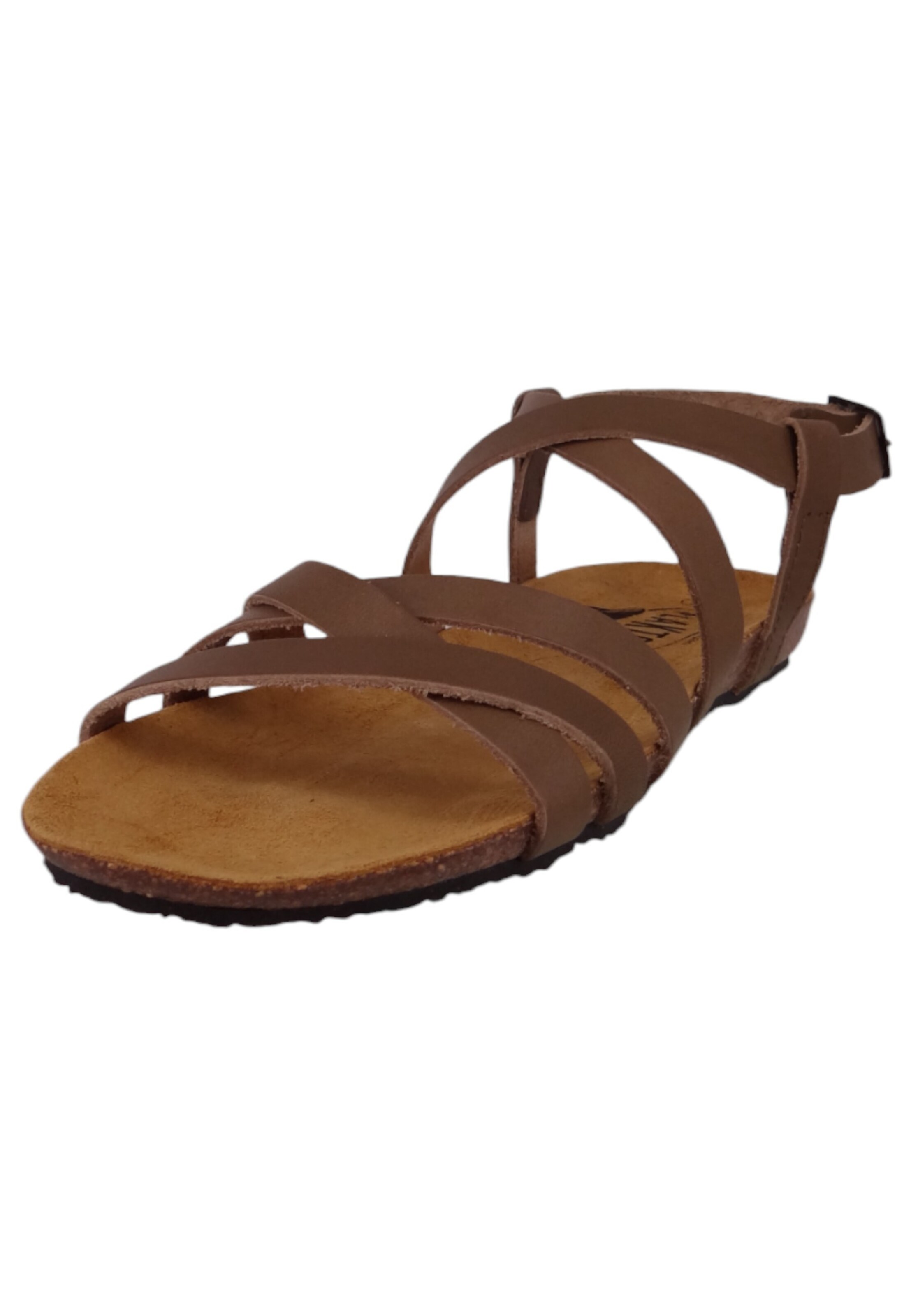 Sandales à lanières 'Mam Vali' Plakton en marron : devant