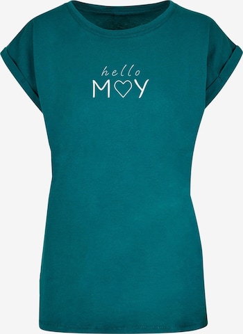 Merchcode Shirt 'Spring - Hello May' in Groen: voorkant