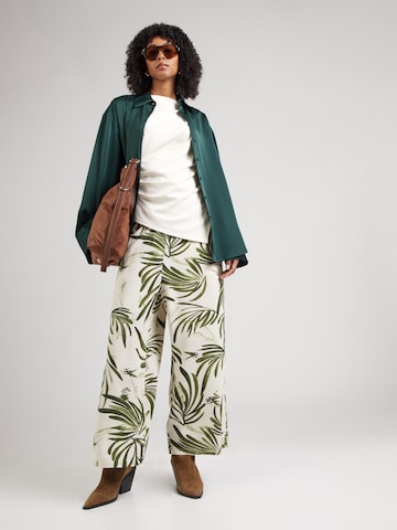 ZABAIONE Loosefit Broek 'Pa44ula' in Wit: voorkant