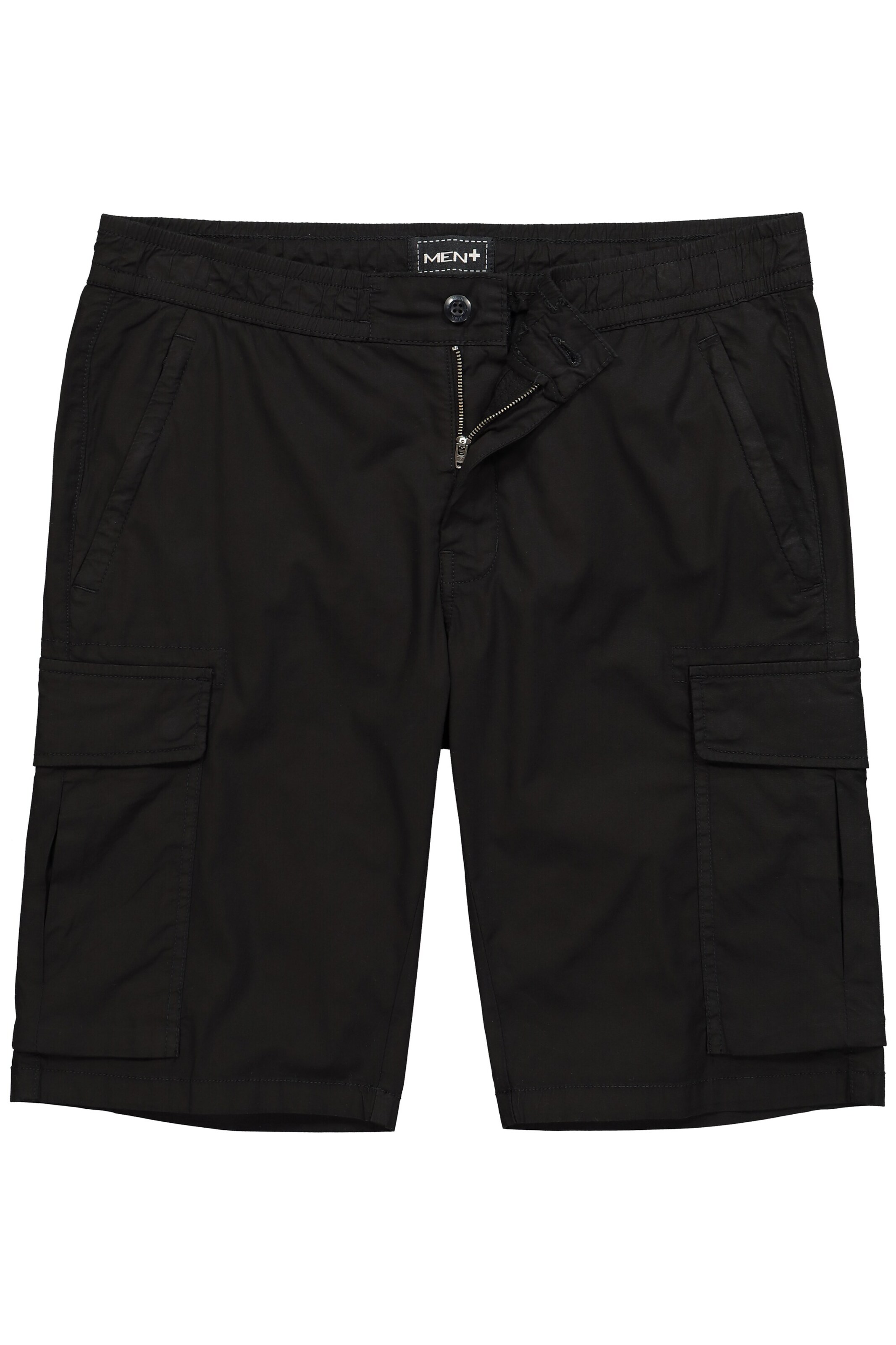 Men Plus Broek in Zwart: voorkant