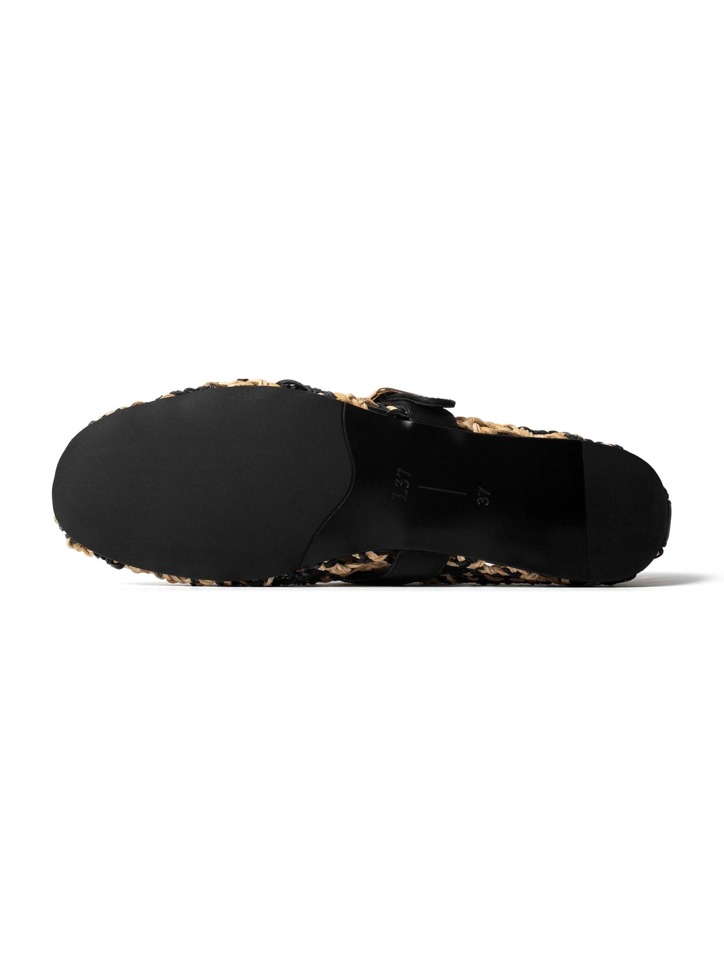 L37 HANDMADE SHOES - Sabrina com tiras 'FOREVER ON A SUNDAY' em amarelo