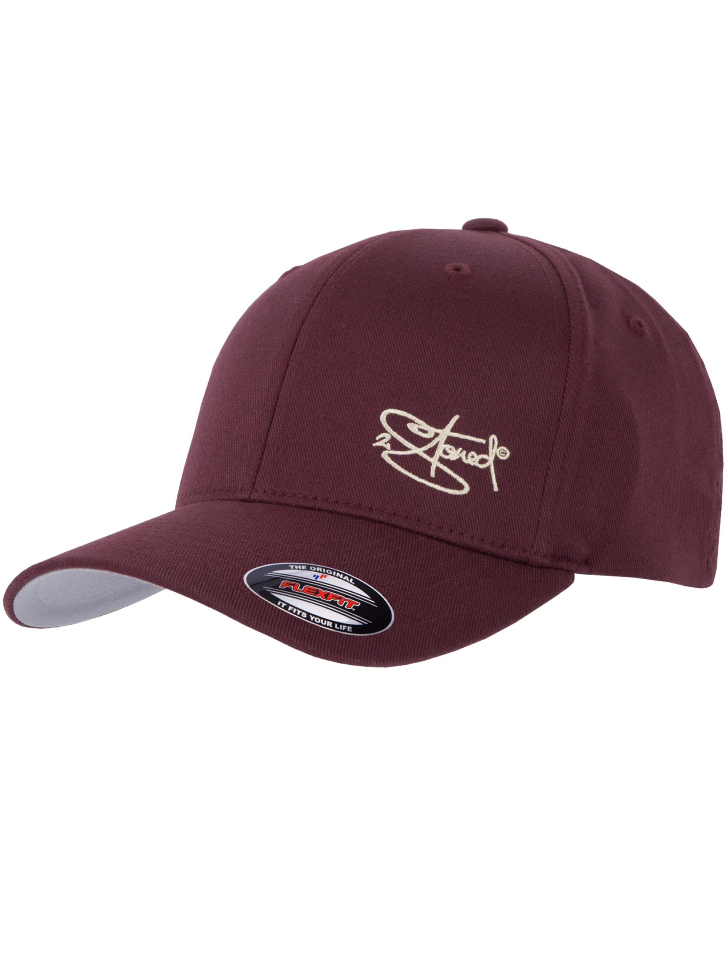 2Stoned Cap 'Flexfit Wooly Combed Classic' in Red: front