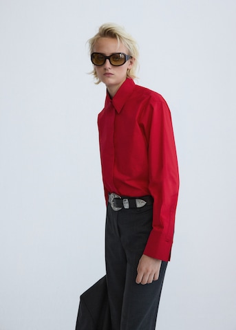 MANGO Blouse 'STEPH' in Rood: voorkant