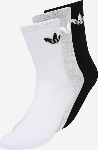 Chaussettes 'Cushioned Trefoil ' ADIDAS ORIGINALS en gris : devant