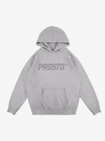 Prosto Sweatshirt 'Big Log Washed' in Grey: front