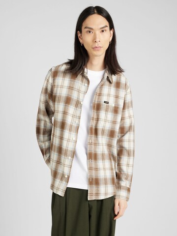 Lee Regular fit Button Up Shirt 'LEESURE' in Beige: front