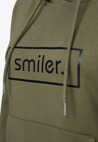 smiler. Sweatshirt 'Happy' in Green