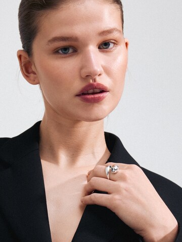 Bague 'BELIEVE' Pilgrim en argent : devant