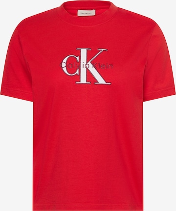 Calvin Klein Jeans Тениска 'HERO CLASSIC' в червено: отпред