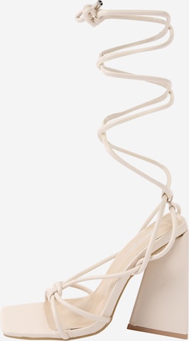 Nasty Gal Sandaler med rem i beige