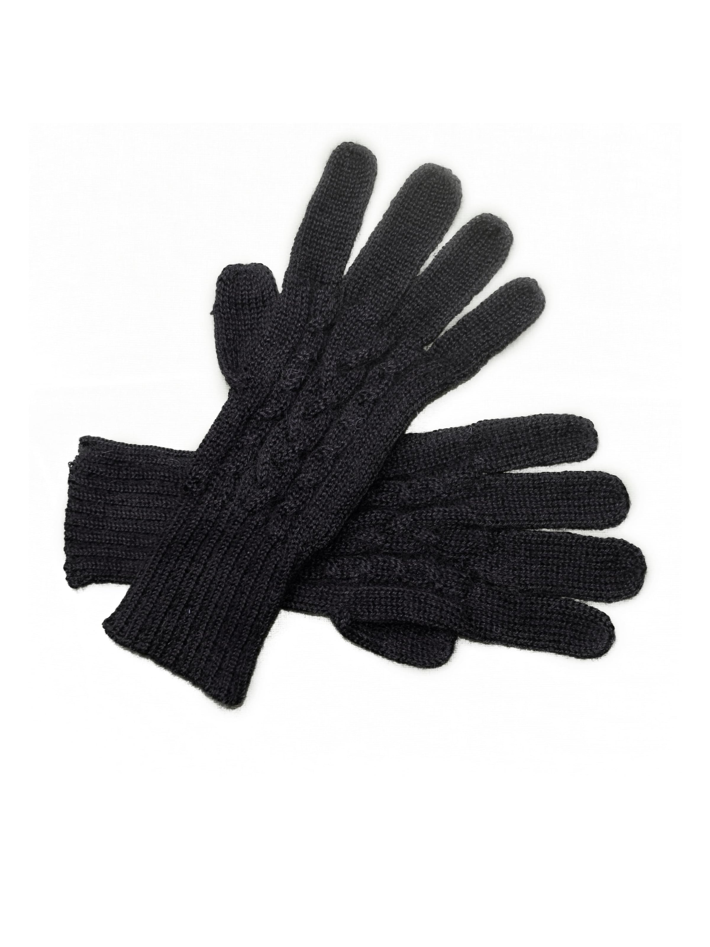 Posh Gear Fingerhandschuhe 'Guantibrada'‌‌‌‌‌‌ in Schwarz: Vorderseite