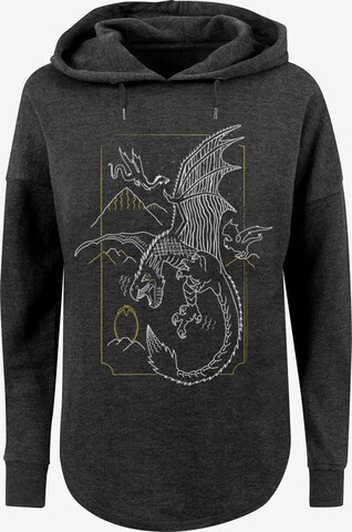 F4NT4STIC Sweatshirt 'Harry Potter Dragon' in Grijs: voorkant