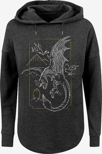 F4NT4STIC Sweatshirt 'Harry Potter Dragon' in limone / dunkelgrau / offwhite, Produktansicht