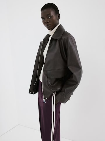 MANGO Wide leg Byxa i röd