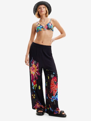 Desigual Wide Leg Hose in Schwarz