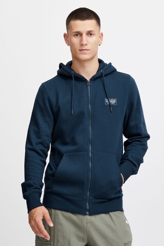 BLEND Sweat jacket 'Kaylon' in Blue: front