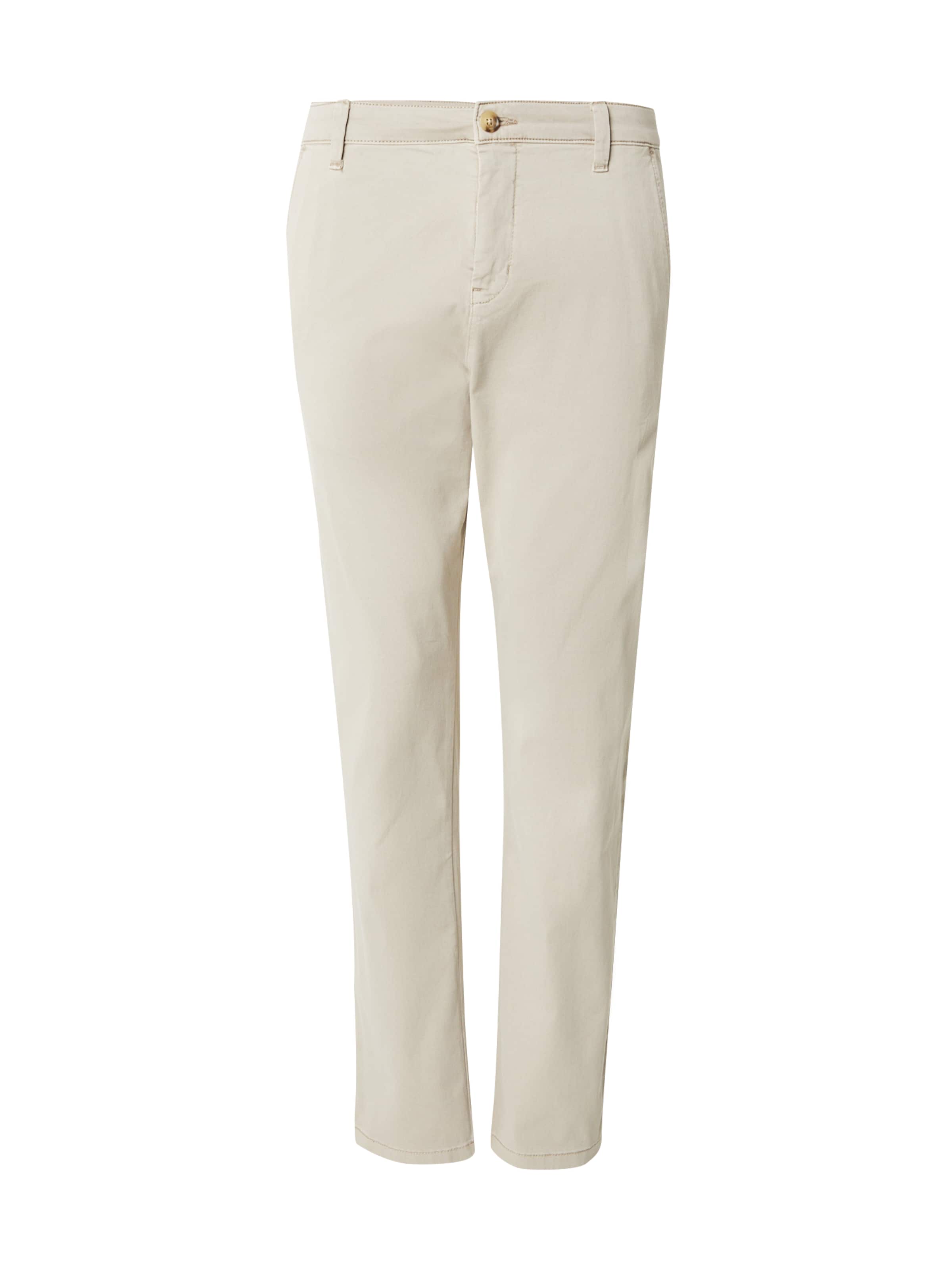 QS Slimfit Chino in Beige: voorkant