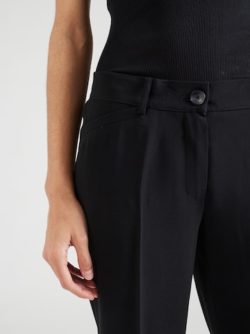 Regular Pantalon à plis GERRY WEBER en noir