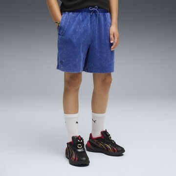 PUMA Regular Sports trousers in Blue: front