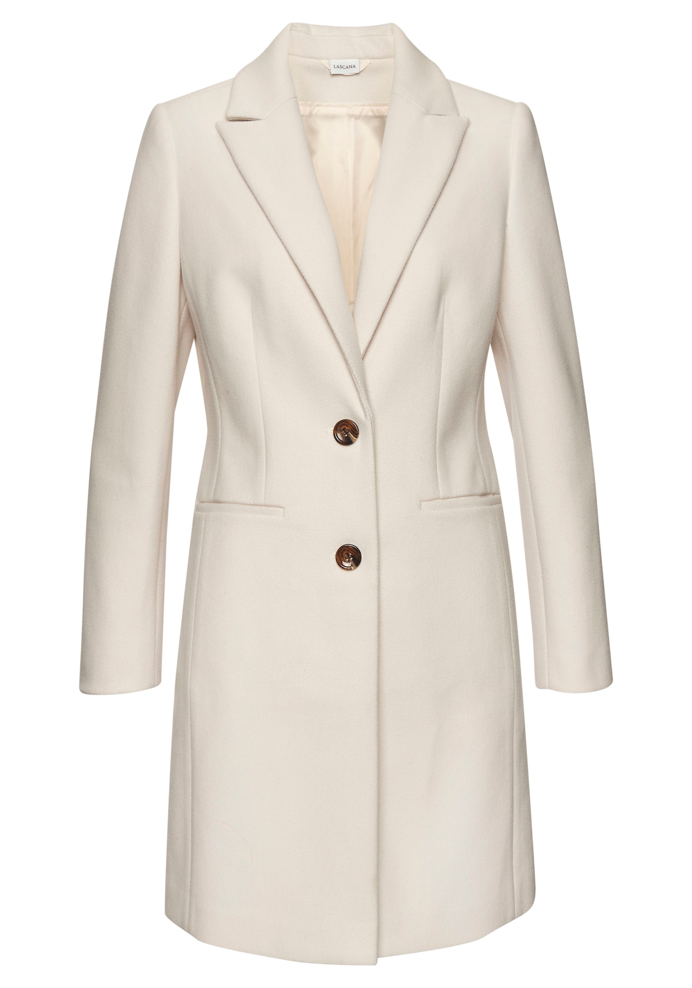 LASCANAPrijelazni kaput - bež boja: prednji dio