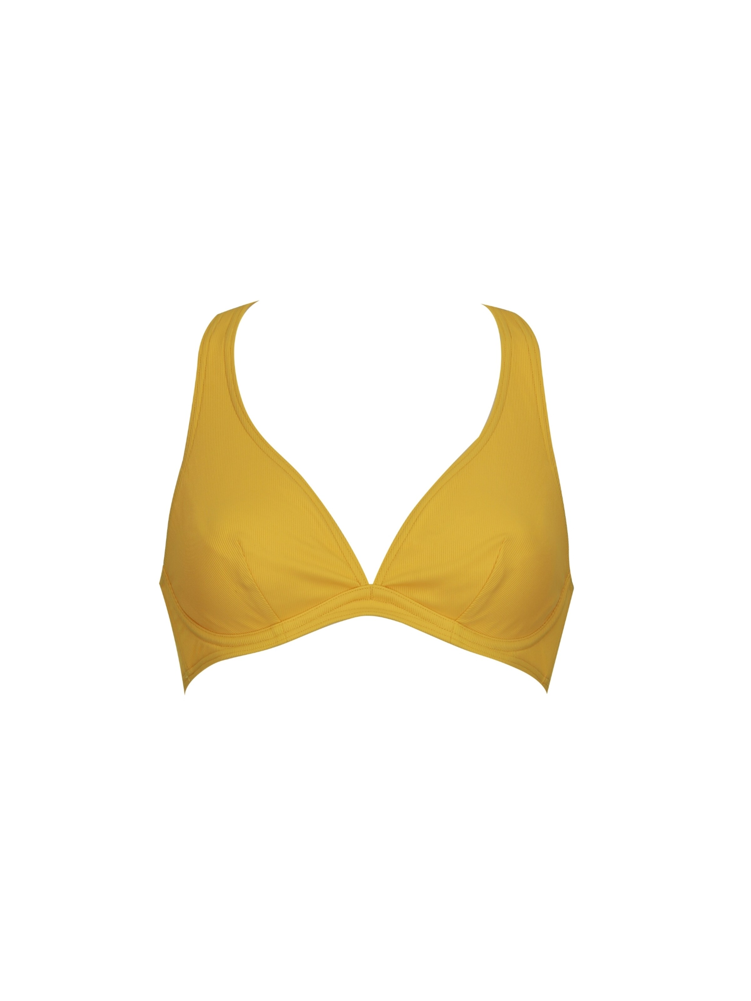 VIVID - Bustier Top de bikini en amarillo: frente