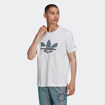 ADIDAS ORIGINALS Shirt in White: front